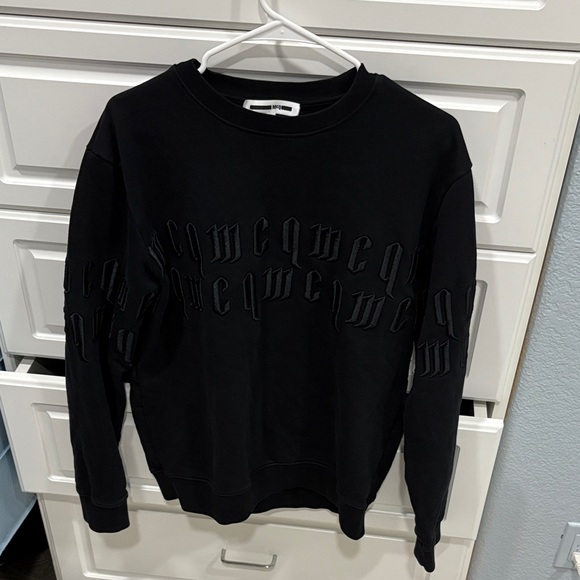 Alexander McQueen Black Embroidered Crewneck Sweater - Picture 1 of 1